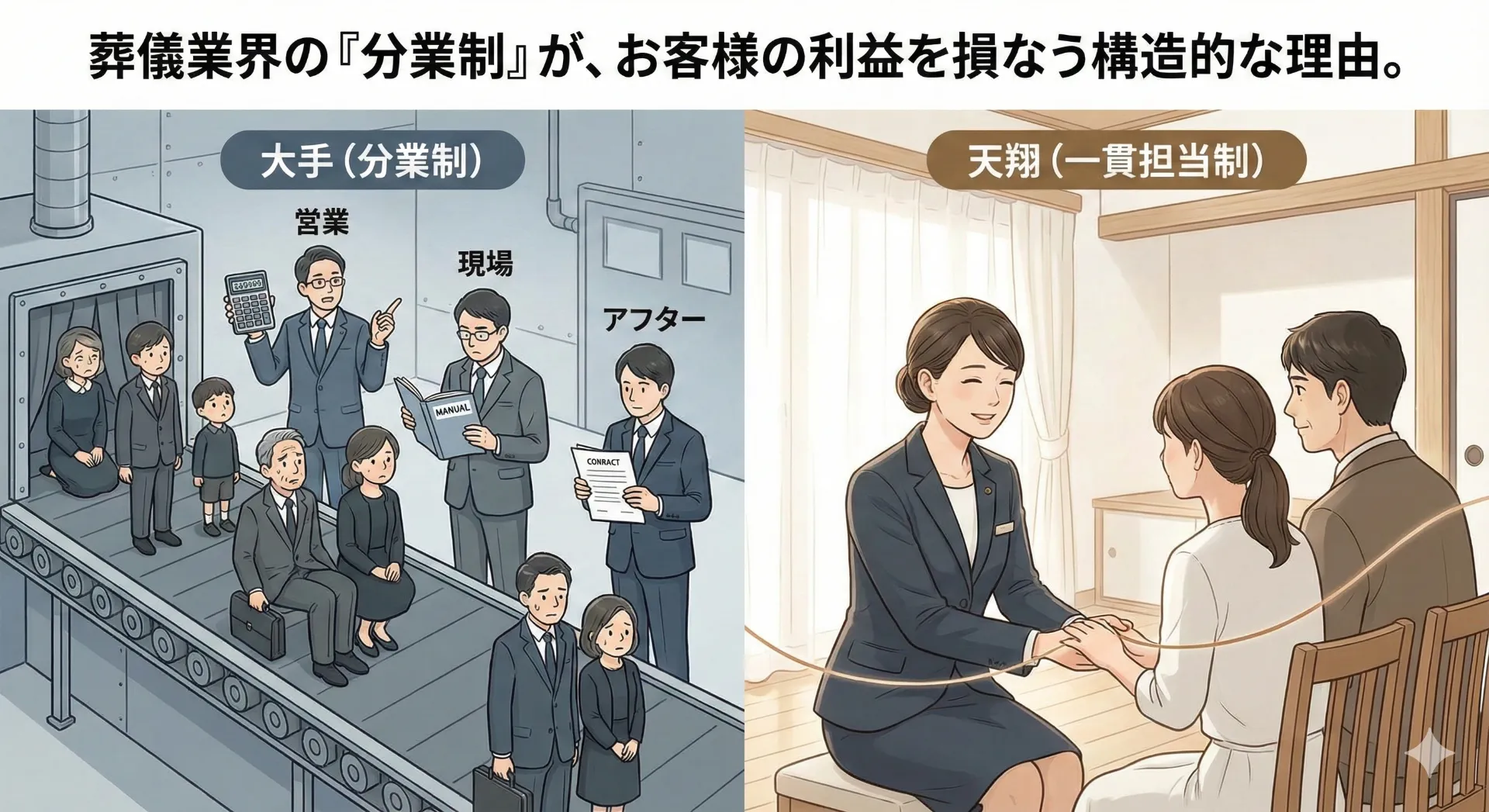業界の構造について　とくに大手葬儀社における構造的な問題
