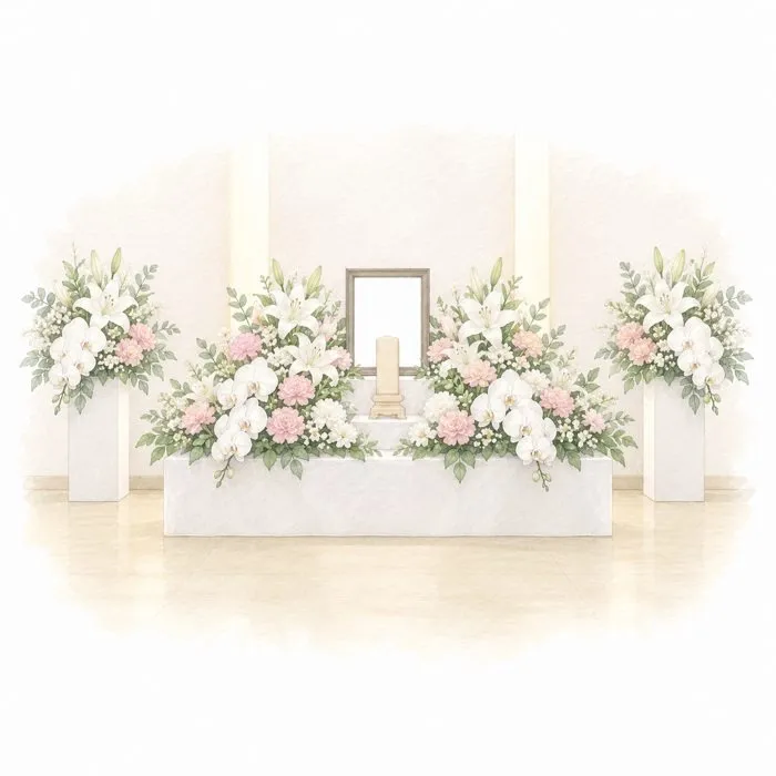 式場の花祭壇