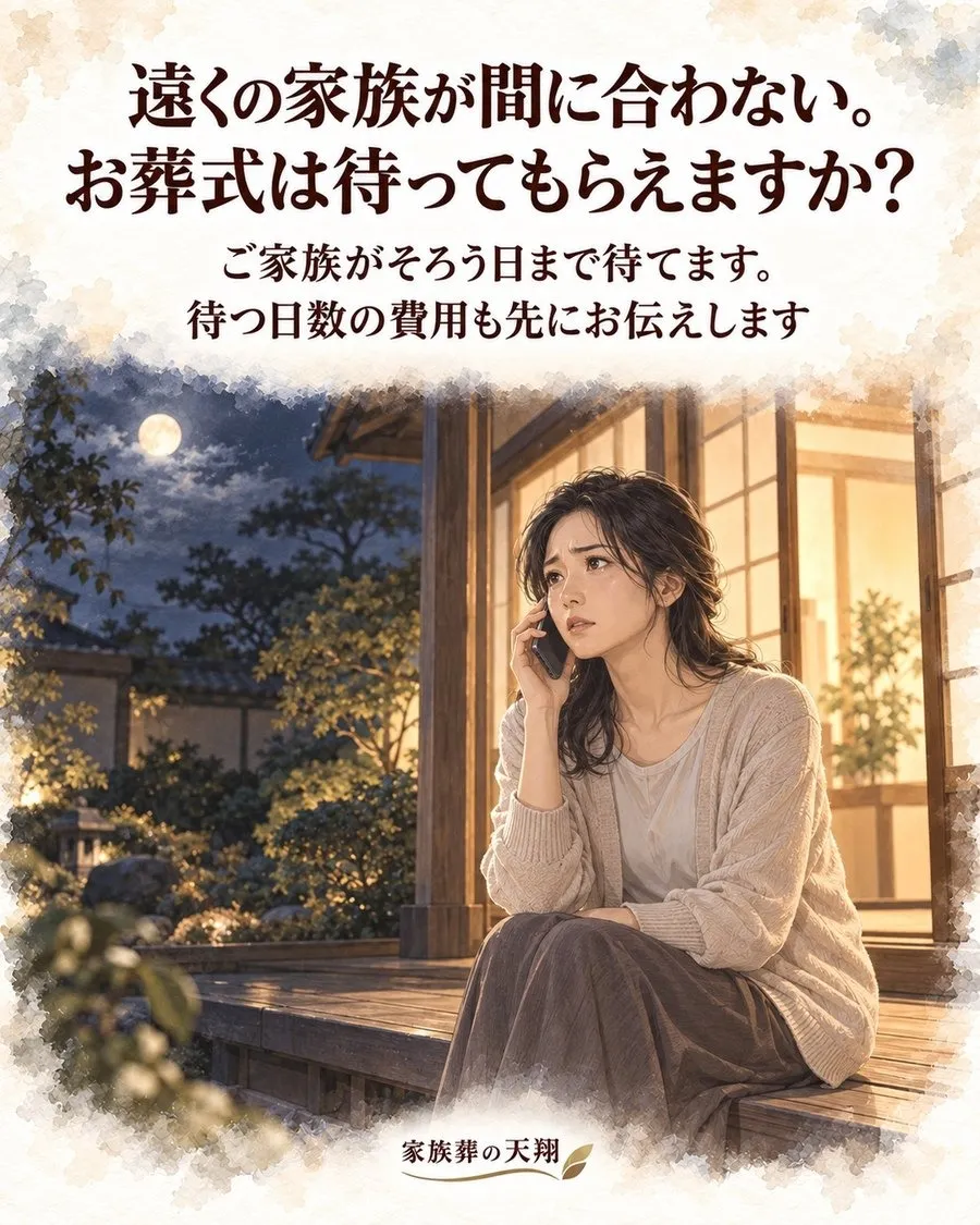 葬儀の日程は延ばせる?遠くの家族が間に合わないとき